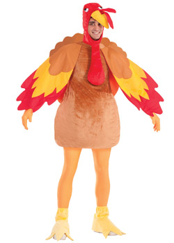 Adult Deluxe Turkey Mascot Costume