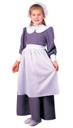 Thanksgiving Grey Pilgrim Girl Costume