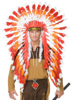 Indian Chieftain Feather Headdress
