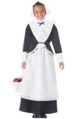 Traditional Child Pilgrim Girl Costume Clothing