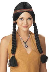 Indian Woman Wig Pony Tails