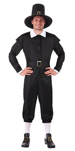 Pilgrim Man Halloween Costumes Clothes for Sale | Medium, Large, or ...