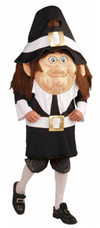 Pilgrim Mascot Costume
