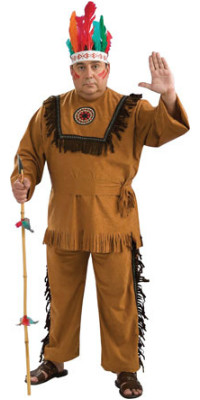 Native American Warrior Plus Size Costume - Indian Costumes